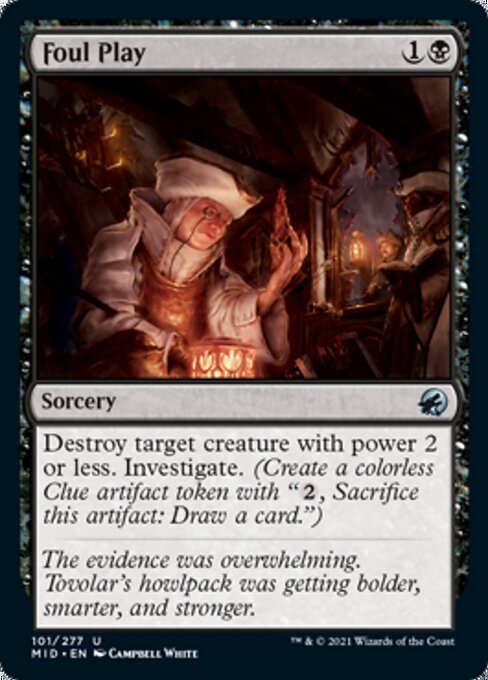 Foul Play (Innistrad: Midnight Hunt) Near Mint - Nick Nack's Full Frontal Attack