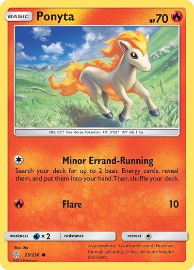 Ponyta (SM - Cosmic Eclipse) Near Mint - Nick Nack's Full Frontal Attack