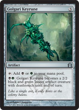 Golgari Keyrune (Return to Ravnica) Near Mint - Nick Nack's Full Frontal Attack