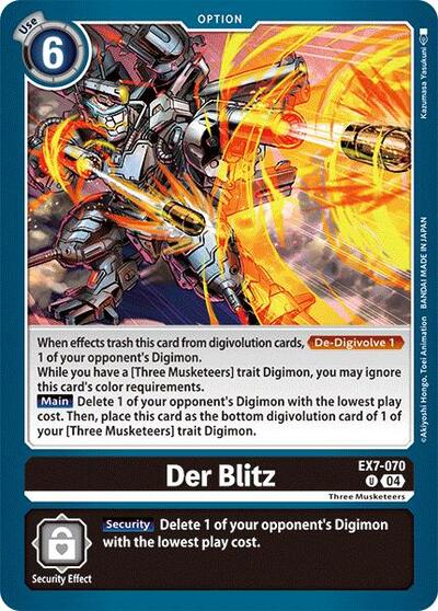 Der Blitz (Digimon LIBERATOR) Near Mint - Nick Nack's Full Frontal Attack