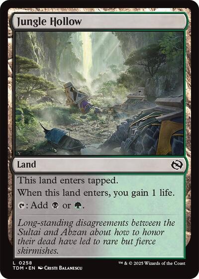 Jungle Hollow (Tarkir: Dragonstorm) Near Mint - Nick Nack's Full Frontal Attack