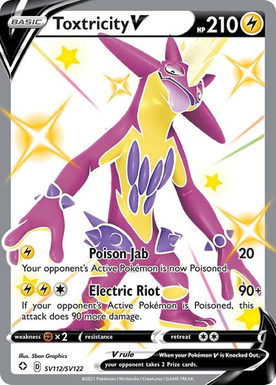 Toxtricity V (Shining Fates: Shiny Vault) Near Mint Holofoil