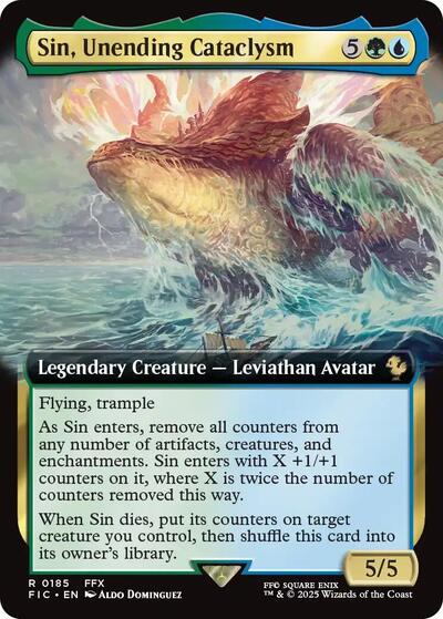 Sin, Unending Cataclysm (Extended Art) (Commander: FINAL FANTASY) Near Mint - Nick Nack's Full Frontal Attack