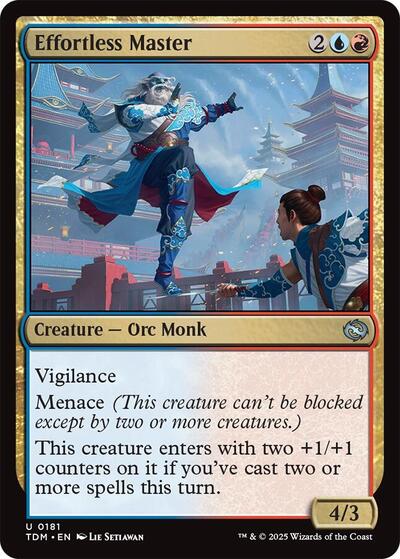 Effortless Master (Tarkir: Dragonstorm) Near Mint - Nick Nack's Full Frontal Attack