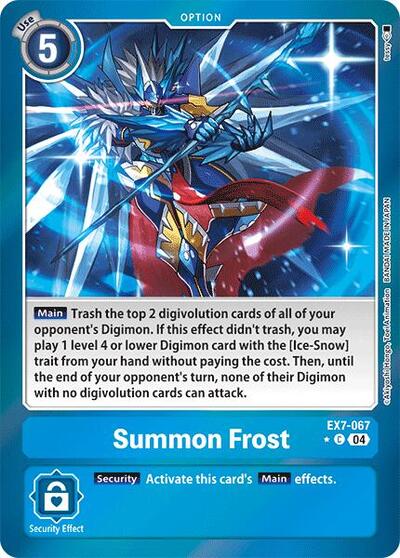 Summon Frost (Foil) (Digimon LIBERATOR) Near Mint Foil