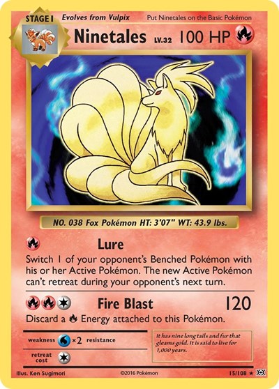 Ninetales (XY - Evolutions) Near Mint Reverse Holofoil