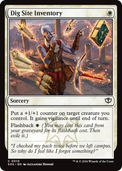 Dig Site Inventory (Secrets of Strixhaven) Near Mint
