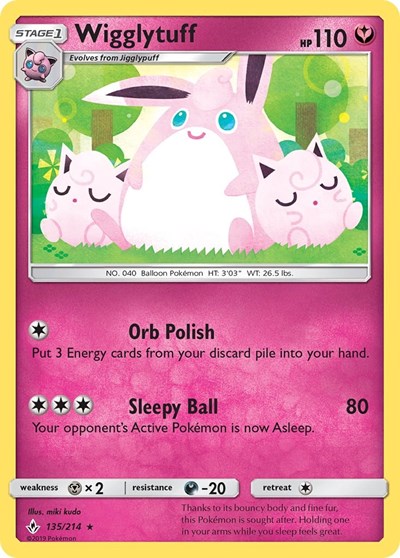 Wigglytuff (SM - Unbroken Bonds) Near Mint