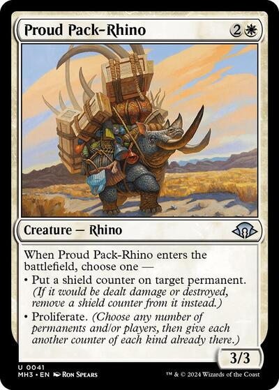 Proud Pack-Rhino (Modern Horizons 3) Near Mint - Nick Nack's Full Frontal Attack
