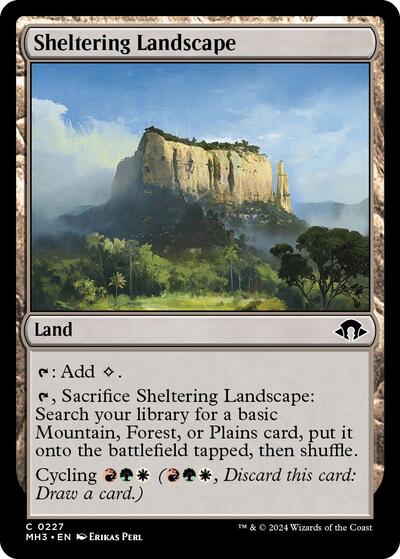 Sheltering Landscape (Modern Horizons 3) Near Mint - Nick Nack's Full Frontal Attack