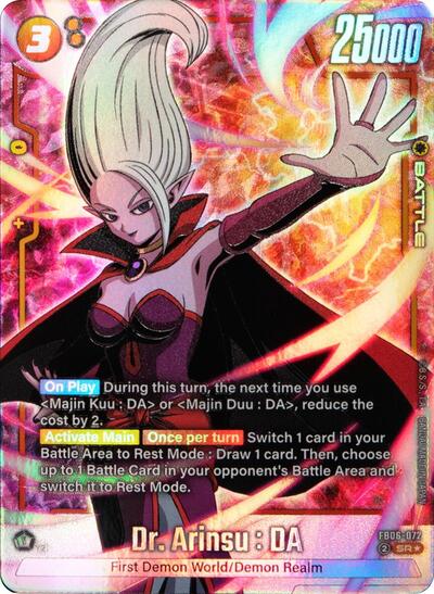 Dr. Arinsu : DA FB06-072 (Alternate Art) (Rivals Clash) Near Mint Holofoil