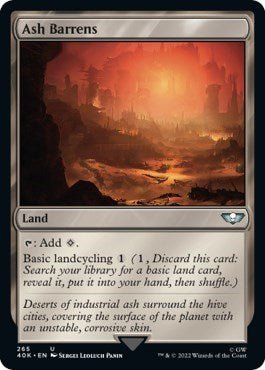 Ash Barrens (Universes Beyond: Warhammer 40K) Near Mint - Nick Nack's Full Frontal Attack