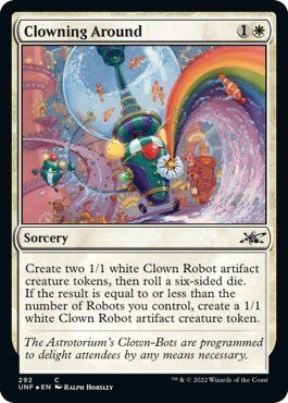 Clowning Around (Galaxy Foil) (Unfinity) Near Mint Foil - Nick Nack's Full Frontal Attack