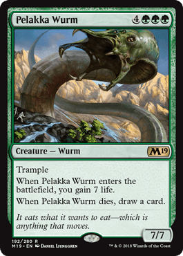 Pelakka Wurm (Magic 2019 Core Set) Near Mint - Nick Nack's Full Frontal Attack