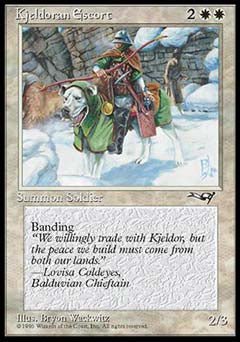 Kjeldoran Escort (Green Blanketed Dog) (Alliances) Light Play - Nick Nack's Full Frontal Attack