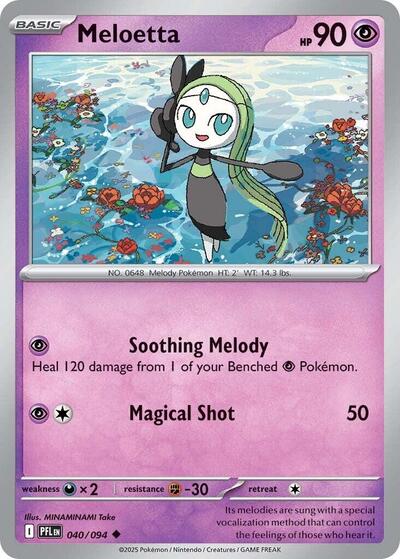 Meloetta (ME02: Phantasmal Flames) Near Mint Reverse Holofoil