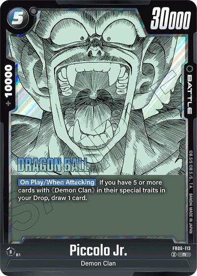 Piccolo Jr. (Manga Booster 01) Near Mint Holofoil - Nick Nack's Full Frontal Attack