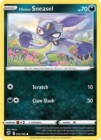 Hisuian Sneasel (SWSH10: Astral Radiance) Near Mint - Nick Nack's Full Frontal Attack