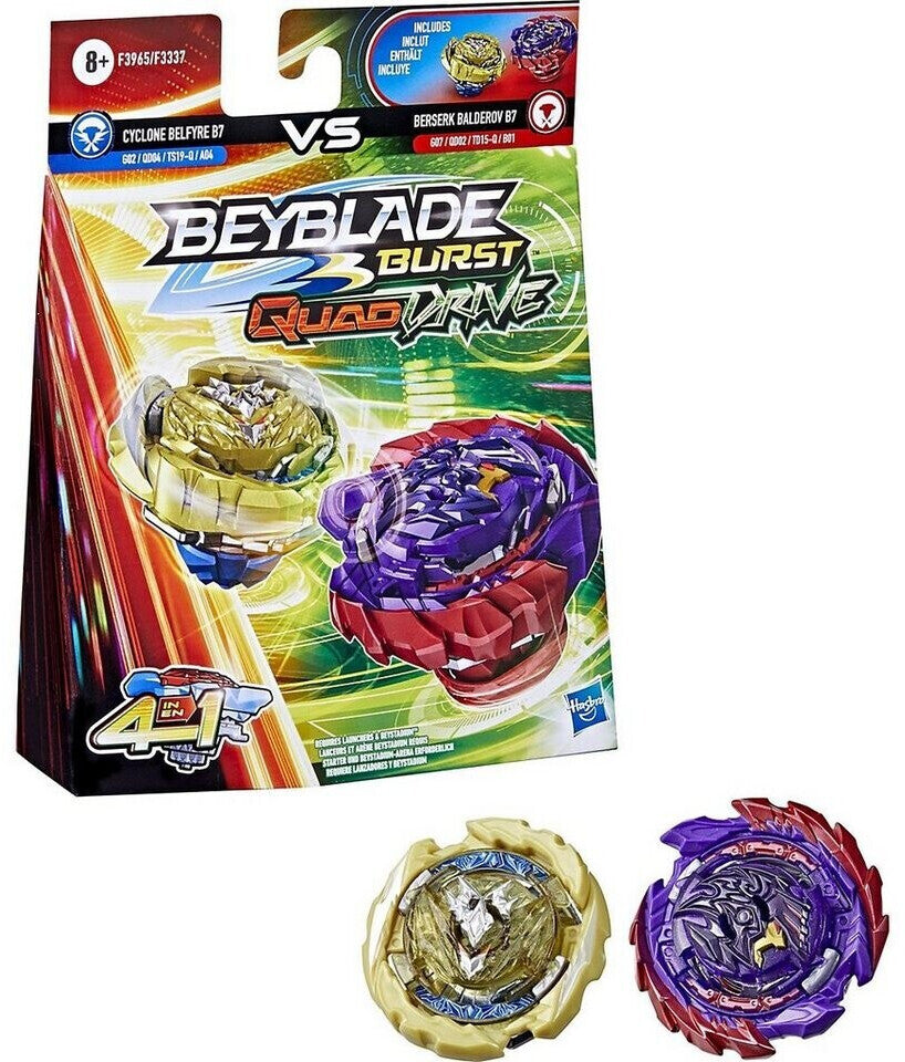 Beyblade Burst QuadDrive Cyclone Belfyre B7 & Berserk Balderov B7 2-Pack