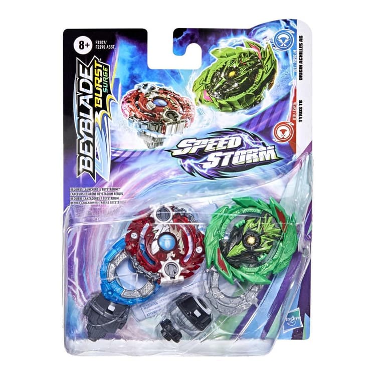 Beyblade Burst Surge Tyros T6 & Origin Achilles A6 2-Pack