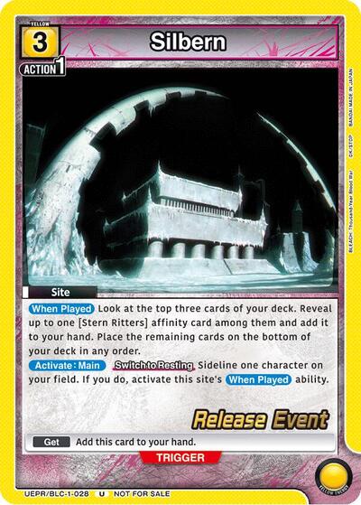 Silbern (BLEACH: Thousand-Year Blood War Release Event Cards) Near Mint