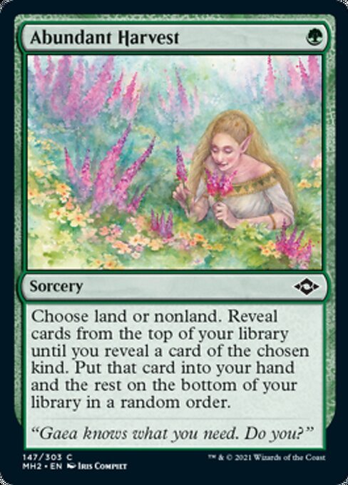Abundant Harvest (Modern Horizons 2) Near Mint - Nick Nack's Full Frontal Attack