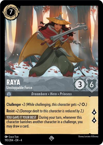 Raya - Unstoppable Force (Ursula's Return) Near Mint - Nick Nack's Full Frontal Attack