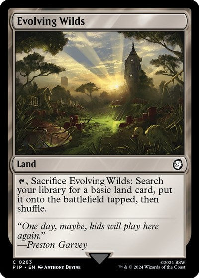 Evolving Wilds (Universes Beyond: Fallout) Near Mint - Nick Nack's Full Frontal Attack