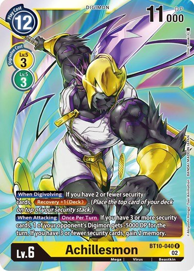 Achillesmon (Xros Encounter) Near Mint Foil - Nick Nack's Full Frontal Attack