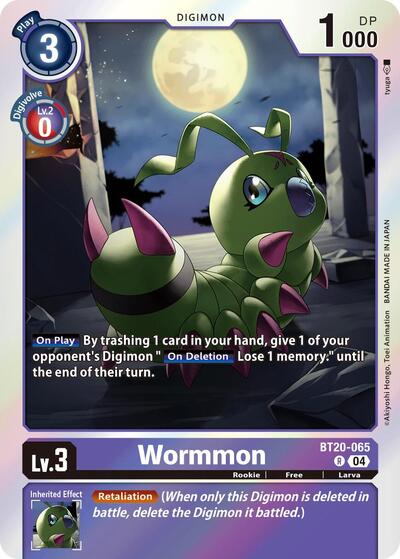 Wormmon (Release Special Booster 2.5) Medium Play Foil