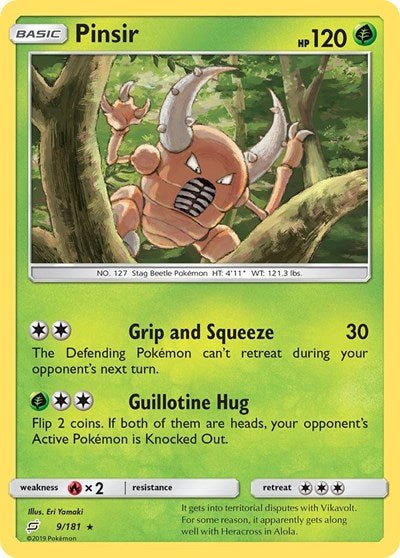 Pinsir (SM - Team Up) Near Mint - Nick Nack's Full Frontal Attack