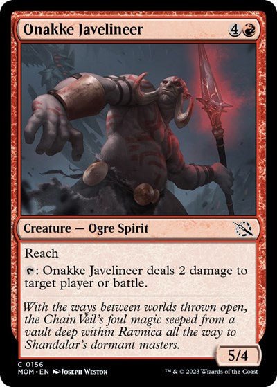 Onakke Javelineer (March of the Machine) Near Mint - Nick Nack's Full Frontal Attack