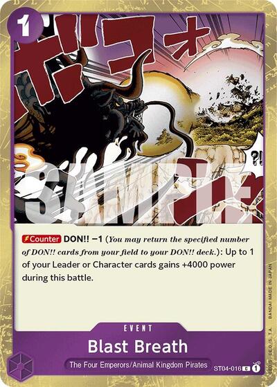 Blast Breath (Jolly Roger Foil) (Premium Booster) Near Mint Foil - Nick Nack's Full Frontal Attack