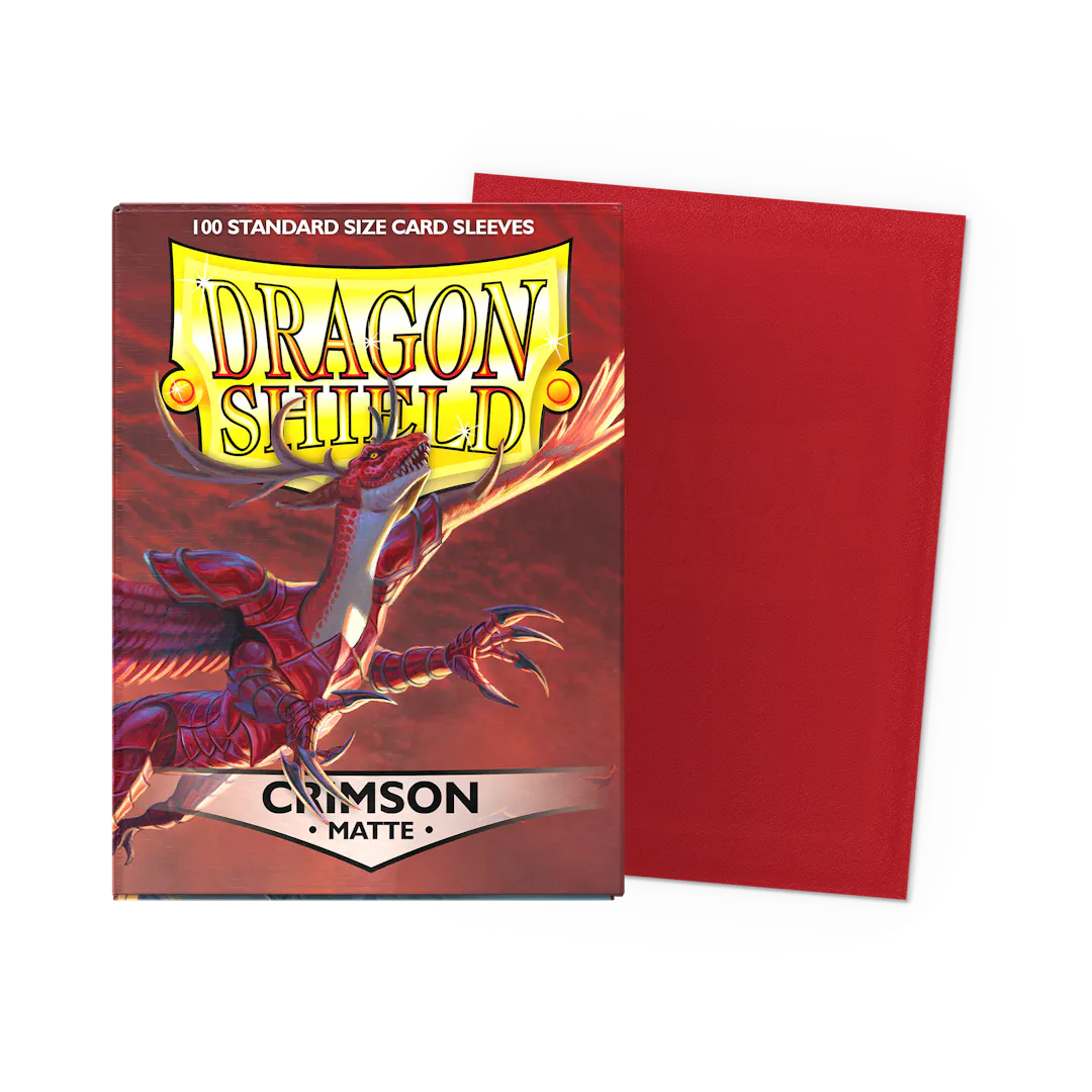 Crimson - Matte Sleeves - Standard Size
