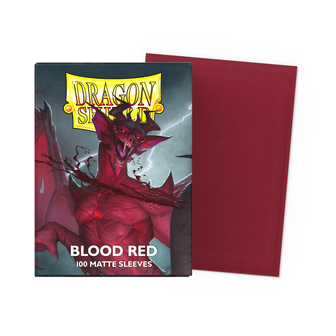 Blood Red - Matte Sleeves - Standard Size - Nick Nack's Full Frontal Attack