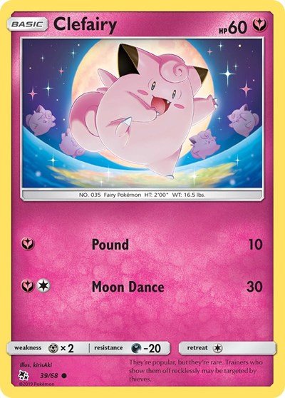Clefairy (39) (Hidden Fates) Near Mint - Nick Nack's Full Frontal Attack