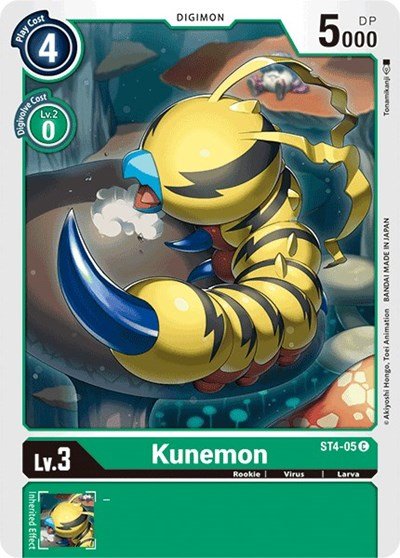 Kunemon (Starter Deck 04: Giga Green) Near Mint - Nick Nack's Full Frontal Attack