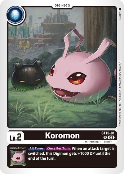 Koromon (Starter Deck 15: Dragon of Courage) Near Mint - Nick Nack's Full Frontal Attack