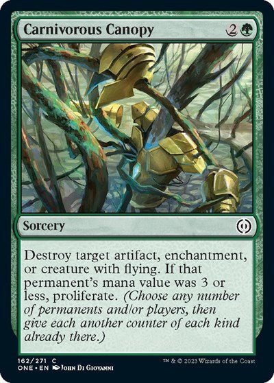 Carnivorous Canopy (Phyrexia: All Will Be One) Near Mint - Nick Nack's Full Frontal Attack