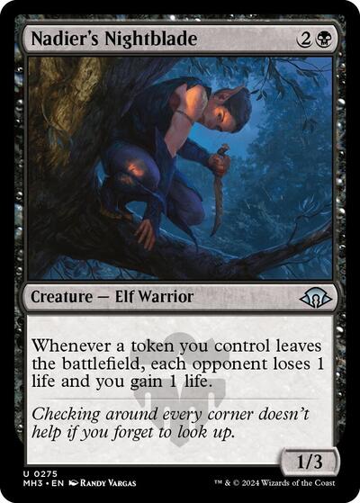 Nadier's Nightblade (Modern Horizons 3) Near Mint - Nick Nack's Full Frontal Attack