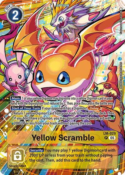 Yellow Scramble (Alternate Art) (Starter Deck 21: Hero of Hope) Near Mint - Nick Nack's Full Frontal Attack