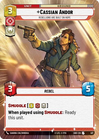 Cassian Andor Rebellions Are Built On Hope (Hyperspace) (Shadows of the Galaxy) Near Mint - Nick Nack's Full Frontal Attack