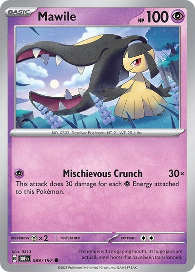 Mawile - 089 (Scarlet and Violet: Obsidian Flames) Near Mint