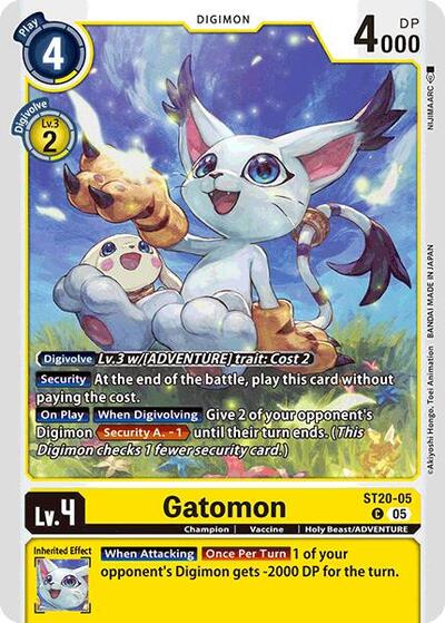 Gatomon (Starter Deck 20: Protector of Light) Near Mint