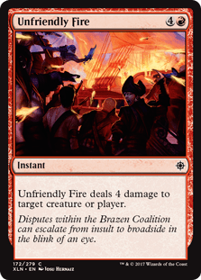 Unfriendly Fire (Ixalan) Near Mint - Nick Nack's Full Frontal Attack