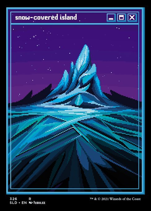 Snow-Covered Island 326 (Secret Lair) Near Mint Foil - Nick Nack's Full Frontal Attack