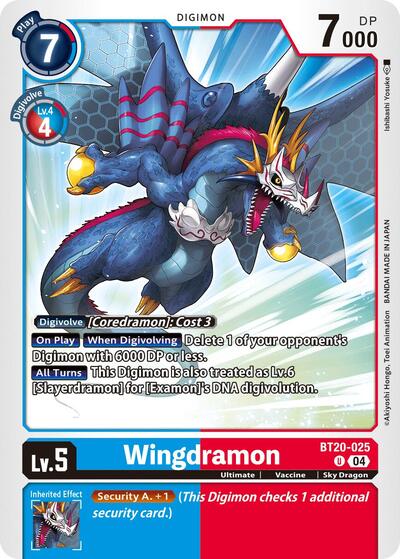 Wingdramon (Release Special Booster 2.5) Damaged / Poor