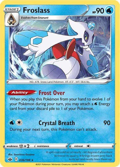 Froslass (SWSH06: Chilling Reign) Near Mint Holofoil - Nick Nack's Full Frontal Attack