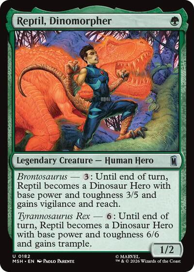 Reptil, Dinomorpher (Marvel Super Heroes) Near Mint - Nick Nack's Full Frontal Attack