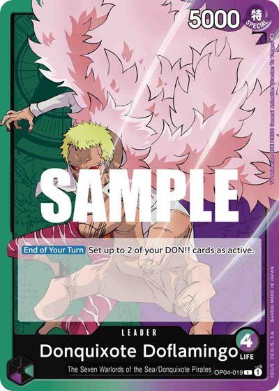 Donquixote Doflamingo (019) (Kingdoms of Intrigue) Near Mint - Nick Nack's Full Frontal Attack